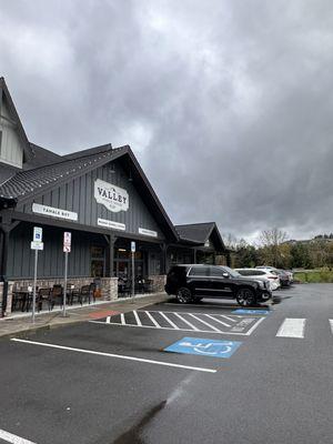 Shared space inside the Valley Public House