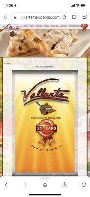 Vallarta online menu