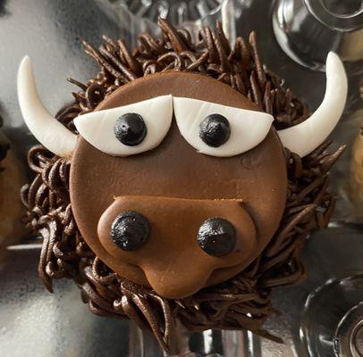 Buffalo Face Cupcake