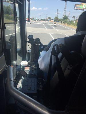 Dangerous driver watches YouTube while on the turnpike!