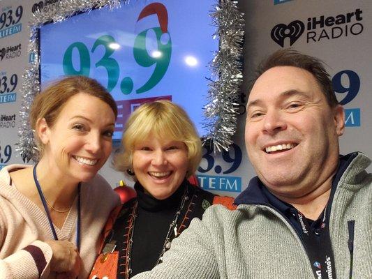 Jorianne with Melissa Foreman and Jim on 93.9 The Lite FM!