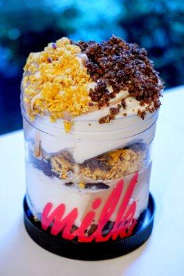 Build-A-Pint: custom layered pint of soft serve and toppings made to order ($16).