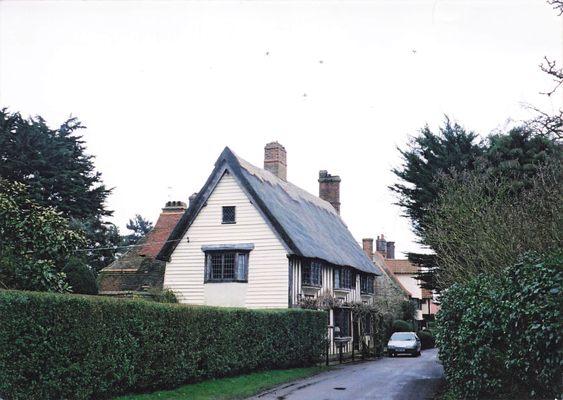 My parents house in Suffolk, England. Built in 1580 on top of a monastery graveyard--spooky!