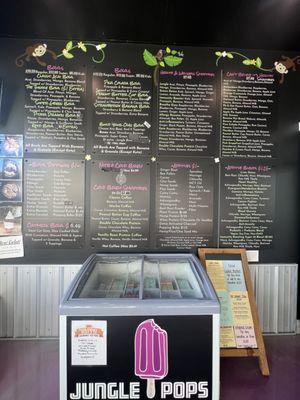 Hyppo pops + menu