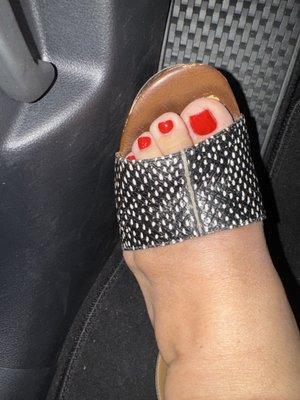 Perfect gel pedi from Tina