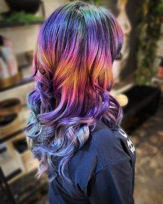 #vividcolor #RainbowColor #SaraSosnowski  hair skin and nails of Bartlesville ok