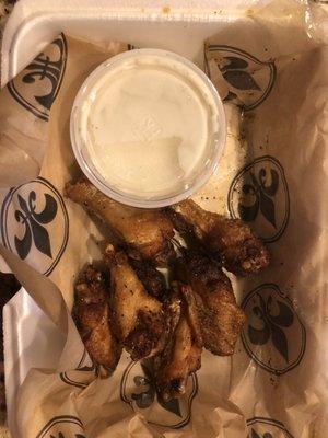 Lemon pepper wings (6 piece, bone-in)