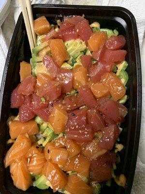 Salmon and Tuna bowl