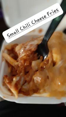 Small chili cheese fries