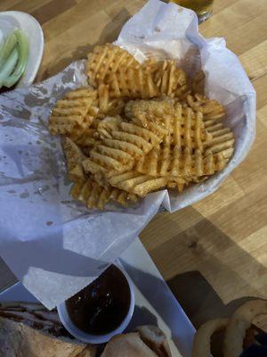 Basket of Waffle Fries