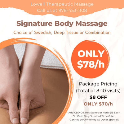 Lowell Therapeutic Massage
 1250-3 Lawrence St, Lowell, MA 01852
 Call us at 978-453-1108