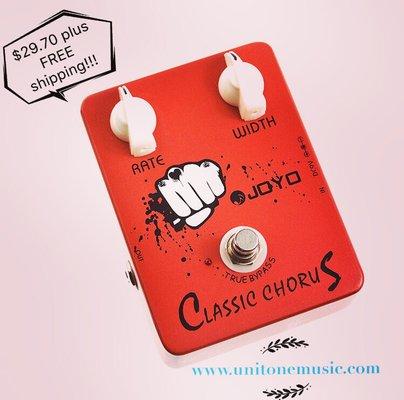 Joyo Pedals available on our website www.unitonemusic.com and our eBay channel at www.ebay.com/usr/unitonemusicstudio