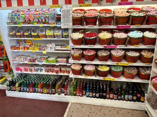 Salt water taffy and soft drinks