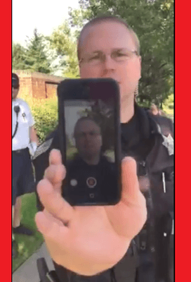 Harassment by Gresham Transit Cop Trying to cover up violation of ORS Statue 181.575 by being goofy http://greshampropagamphlet.weebly.com/