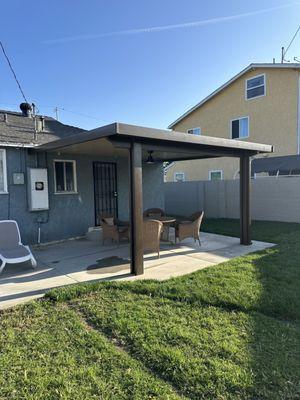 Backyard patio cover