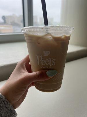 Small, Iced Vanilla Latte ($3.9)