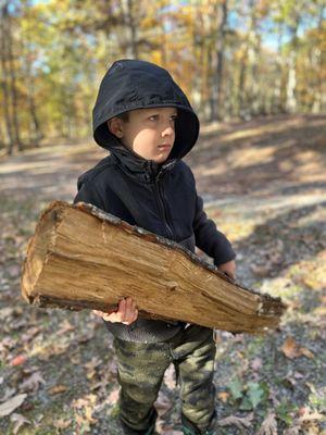 Tough kid... loves nature