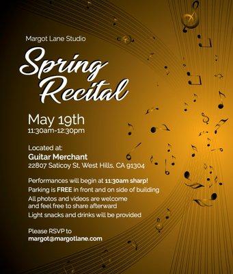 2018 Spring Recital