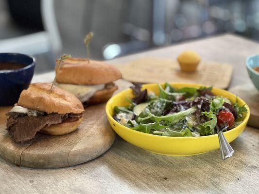 The salad was the freshest and the French Dip?? You won't believe it till you've tried it ! Absolutely delicious and tender !