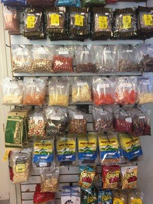 A great assortment of bagged candies not found at many places