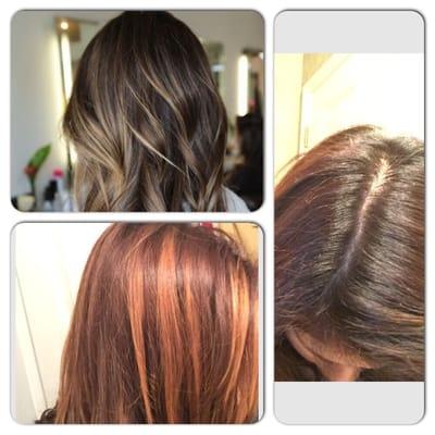 above is what I asked for, below is what I got, on the right are my roots after the salon (looks identical to virgin hair)