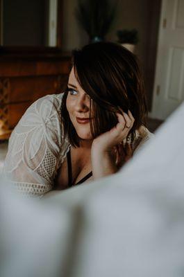 This was her very first Boudoir Session, and she is radiant!