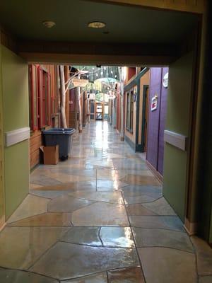 Another hallway towards dentistry and occupational therapy play rooms