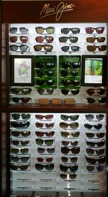 Eyes For Life has the largest local display of Maui Jim sunglasses and sells the most, too!