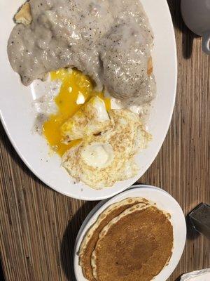 Biscuits & gravy with eggs!