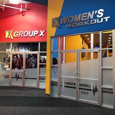 Group X Room and Women's Workout Area.