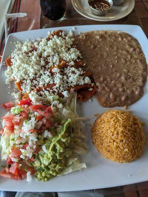 Cheese enchiladas