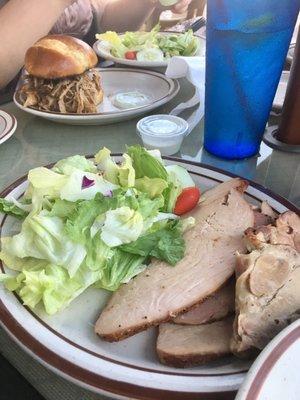 Smoked Turkey and salad