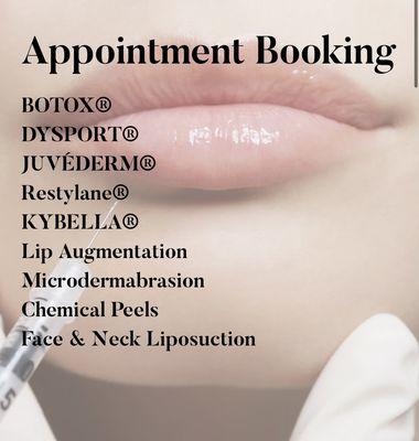 Our Injectables services!