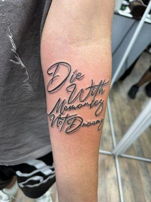 Lettering tattoo