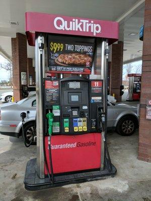 Pump #11. This gas station has 20 pumps total.