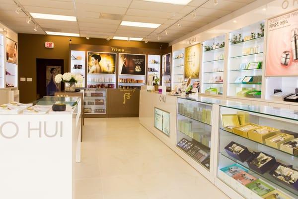 Inside the store - Products from The History of Whoo and OHUI