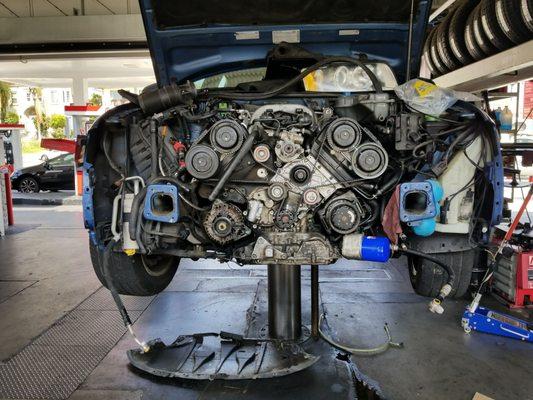 Just another day at Beverly76 "timing belt on a 2004 Audi A4 3.0L