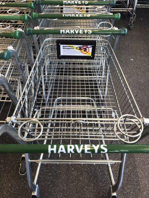 Cup holder shopping carts