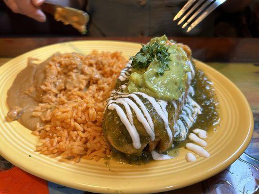 Pollo chimichanga