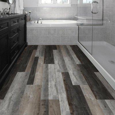 Luxury Vinyl Plank Flooring  in The bathroom