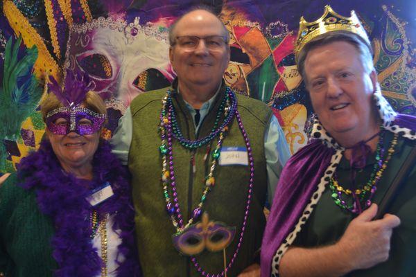 Our Mardi Gras Celebration with our Legacy members.