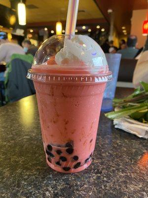 Watermelon Boba Tea