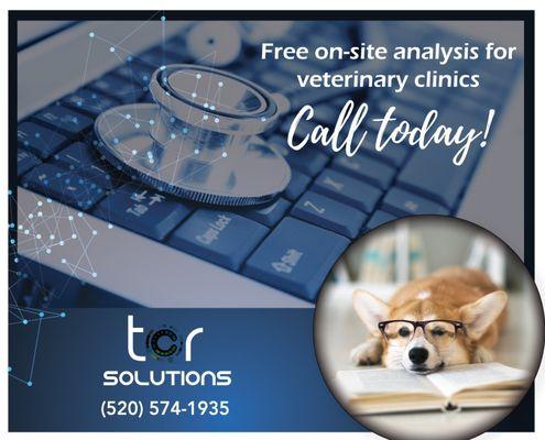 Offering FREE on-site network analysis for all Veterinary Clinics.