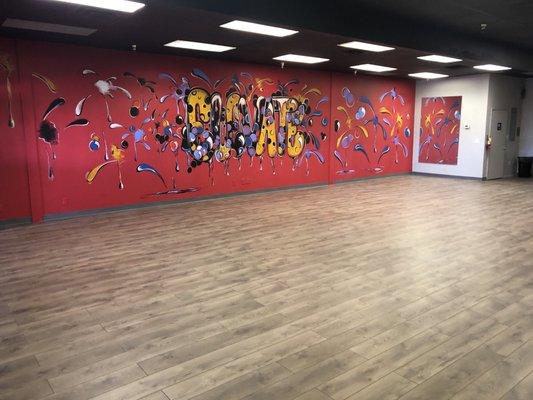 Elevate Dance Center. The art is amazing.