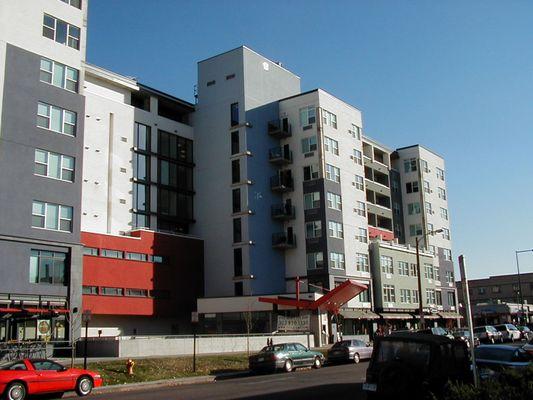 Grant Street Apartments, Denver, CO with Flying Wing at entry.