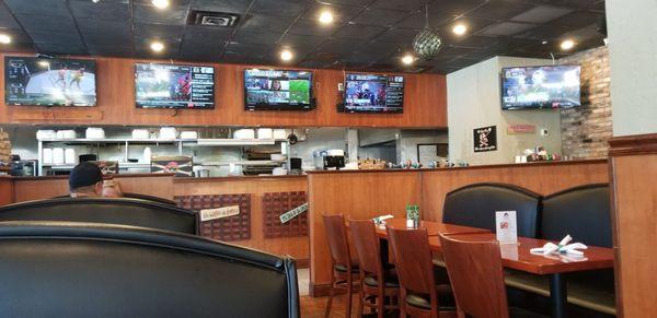 inside dining area