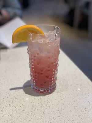 Blood orange press mocktail