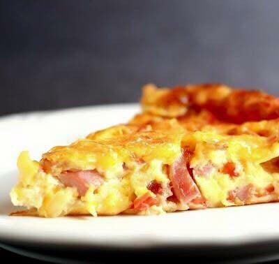 Ham and cheese quiche