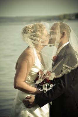 Photo I took of a bride and groom on their Wedding day!