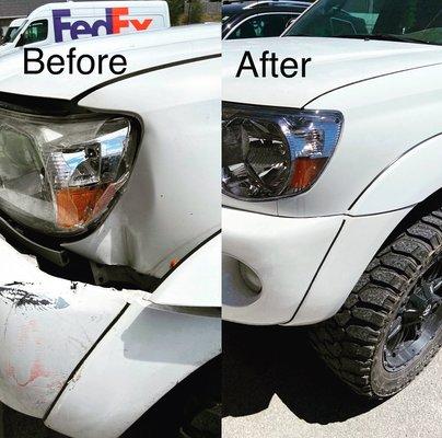 Toyota Tacoma Repairs - Before and After